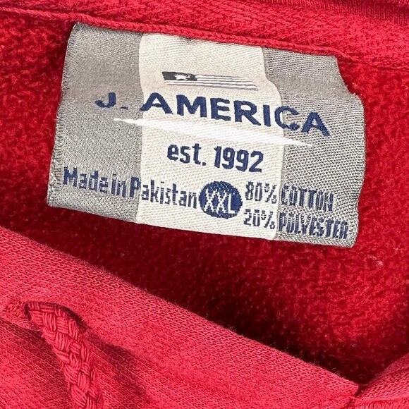 Oklahoma Hoodie Womens 2XL Red Grey OU Sooners NCAA Football J America - Picture 7 of 7